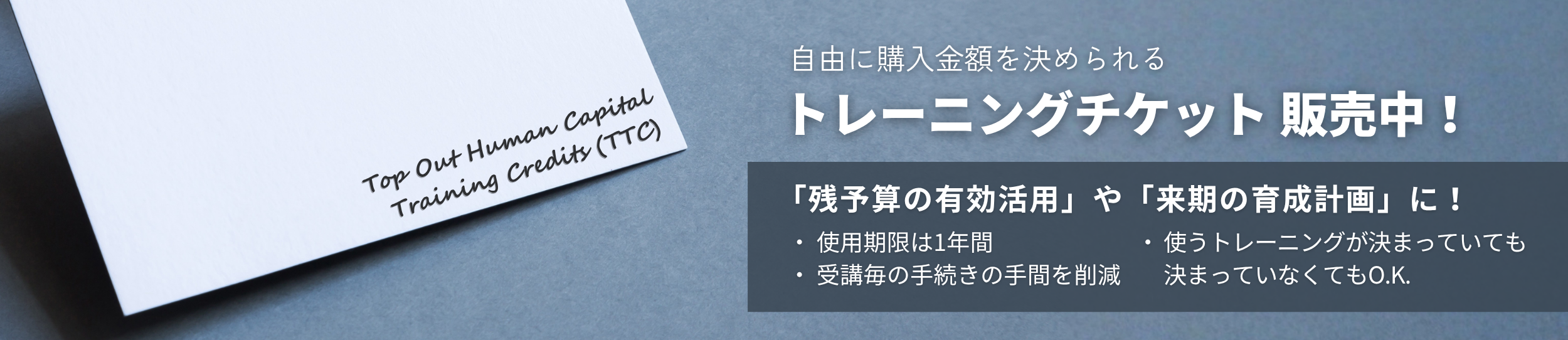 Top Out Human Capital Training Credits (TTC) 